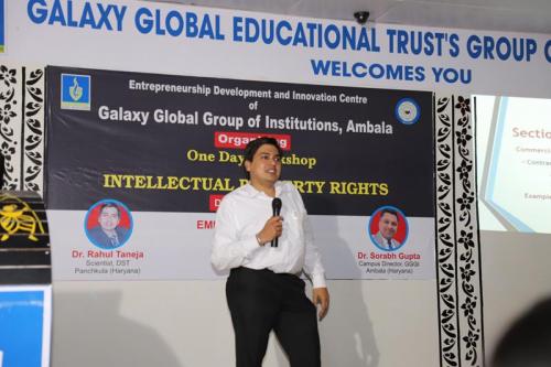 One Day Wokshop on Intellactual Property Rights by Dr. Rahul Taneja on 27.05.2022